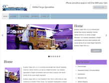 Tablet Screenshot of expresscargousa.com